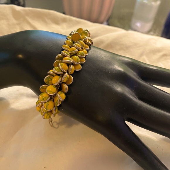 Jewelry - YELLOW TURQUOISE CHARM BRACELET